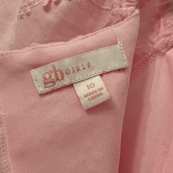 Gianni Bini Pink Floral Embroidered Dress girls youth size 10 - Picture 5 of 7